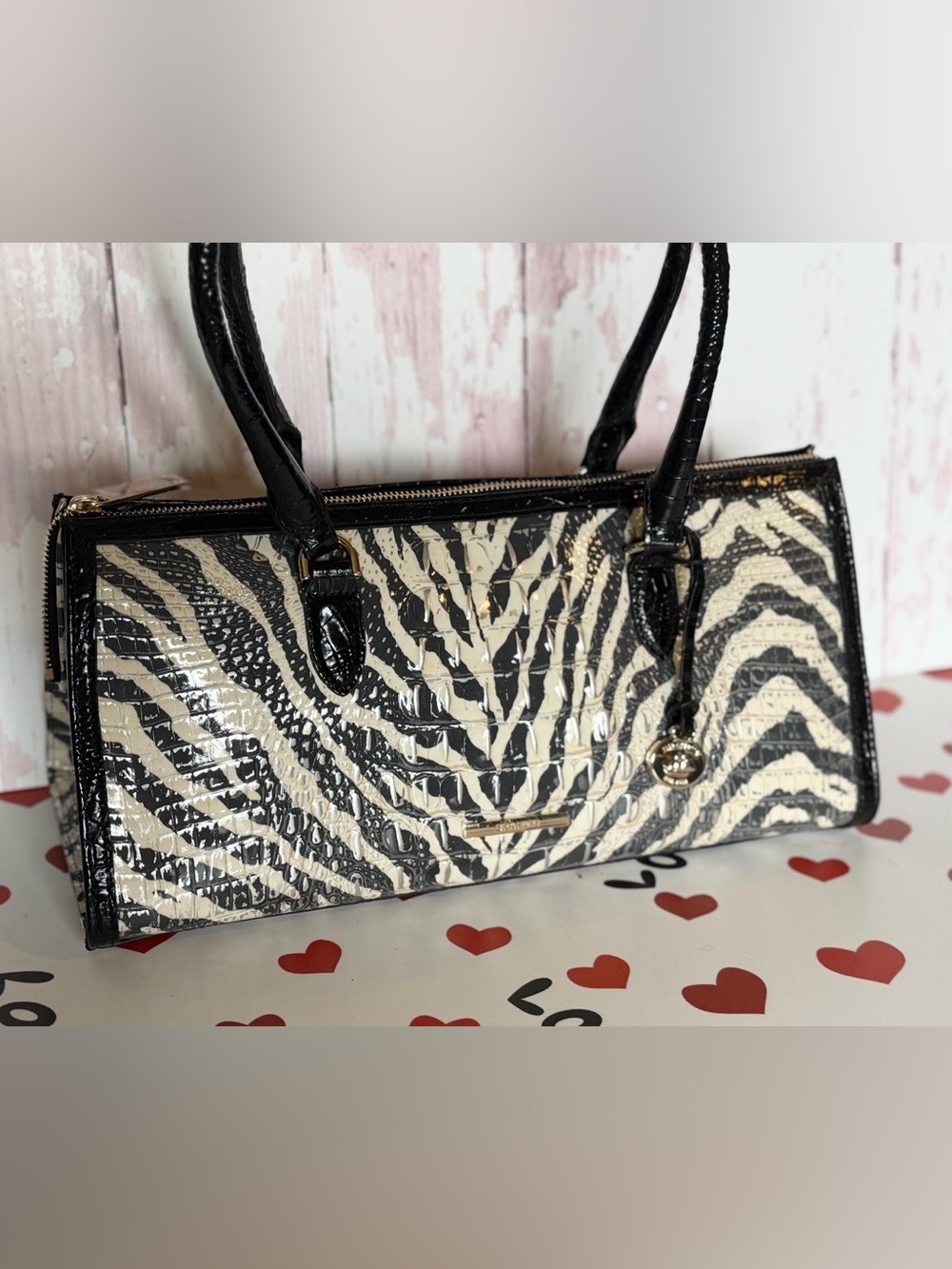 Brahmin Melbourne Collection Sophia Everlasting Encore Satchel Bag $385 FIRM $ - Picture 12 of 13
